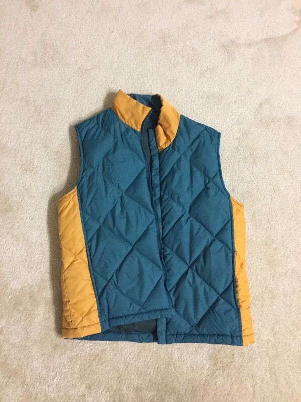 Feather vest, women, size M