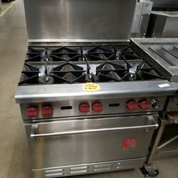 Used Wolf 36"L Range With 6-Burners And Standard Oven Natural Gas