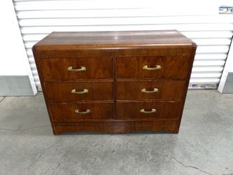 Vintage Dresser / Waterfall Art Deco