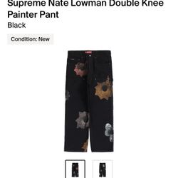 Supreme Nate Lowman Double-knee Painter Pants (Sz. 32)