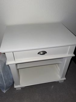 White nightstand