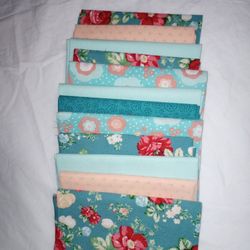 12 Fat Quarters 18" × 22" Fabric Material Bundle