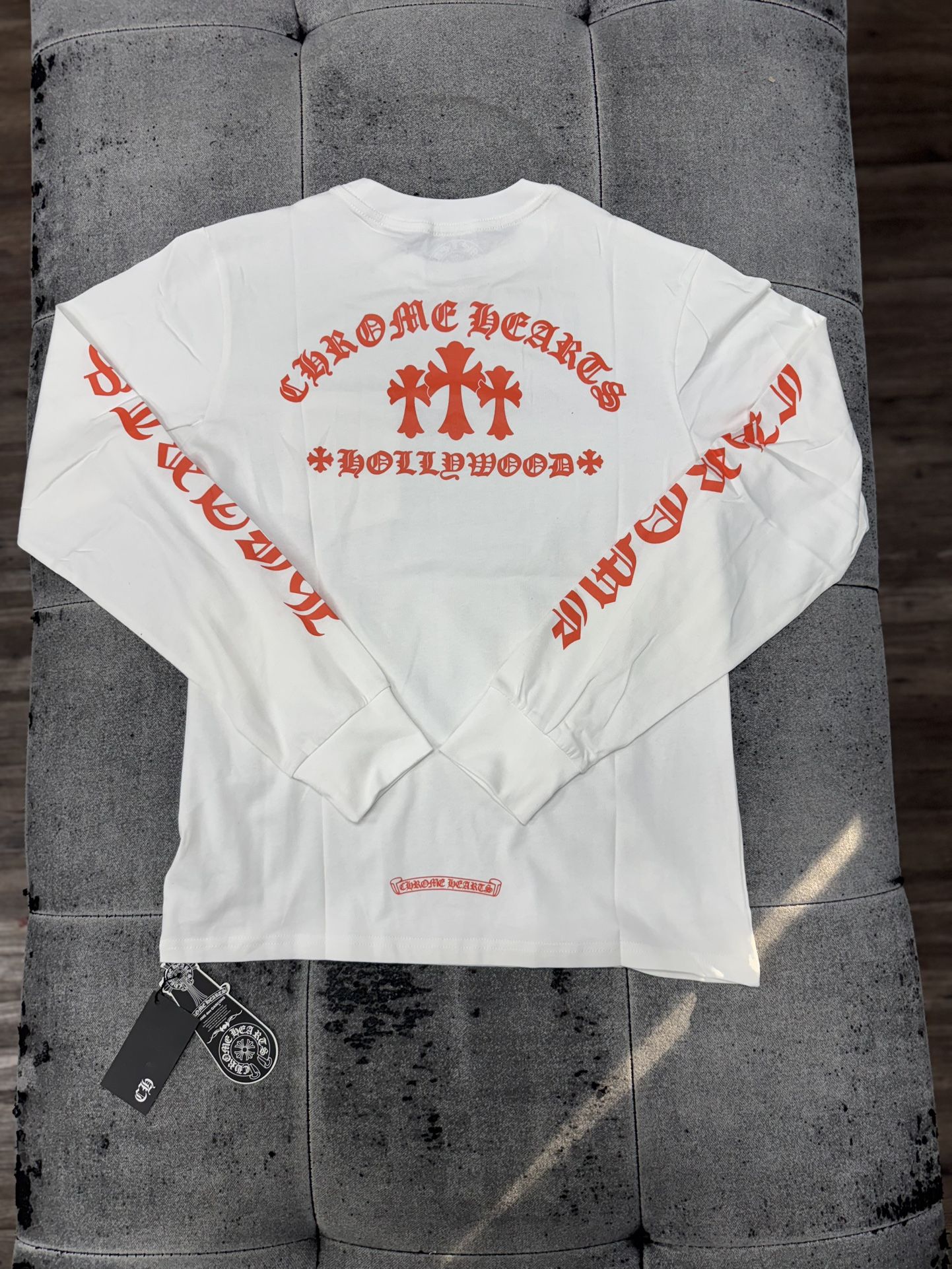 Chrome Hearts King Taco Long Sleeve T Shirt White 