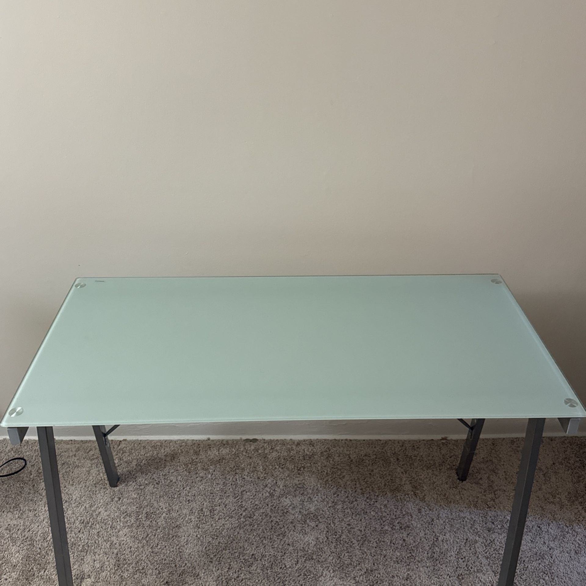 43”inch Glass Desk