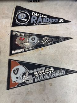 Raiders NFL flags