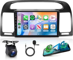 Android Car Stereo for Toyota Camry 2000-2006 - 9” Display, Apple CarPlay Android Auto, Backup Cam