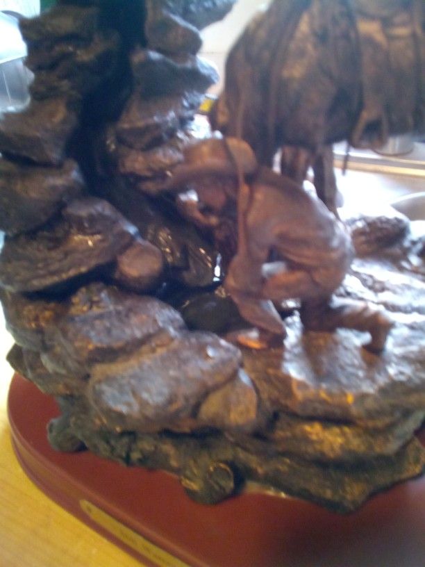 Vintage Cowboy And Horse Water Fountain Sculpture Statue