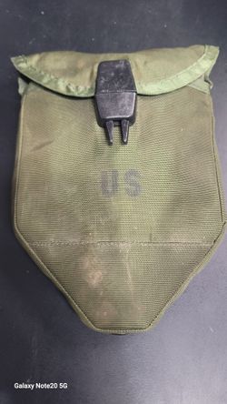 US Military AMES collapsable ENTRENCHING TOOL / SHOVEL w/original COVER Case