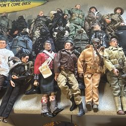 G.I.Joe 12” Military And Police Action Figures Lot Of 33