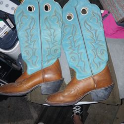 Tony Lamas Tourquois Chestnut Size 8.5