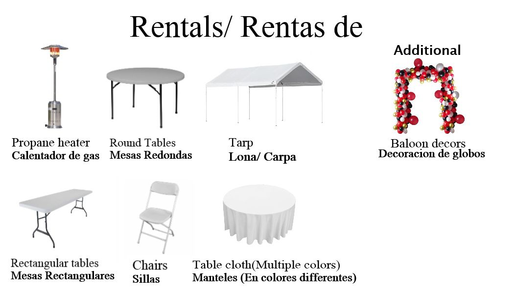 Tables, Chairs & More / Mesas, Sillas Y Mas