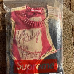 Size Large - Supreme Men’s Yo Baby Sweater SS24 Multicolor Brand New