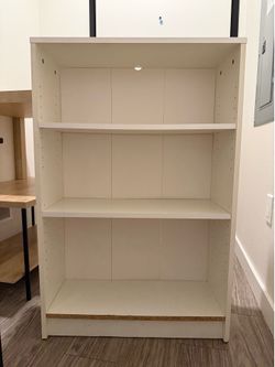 White Adjustable Bookshelf
