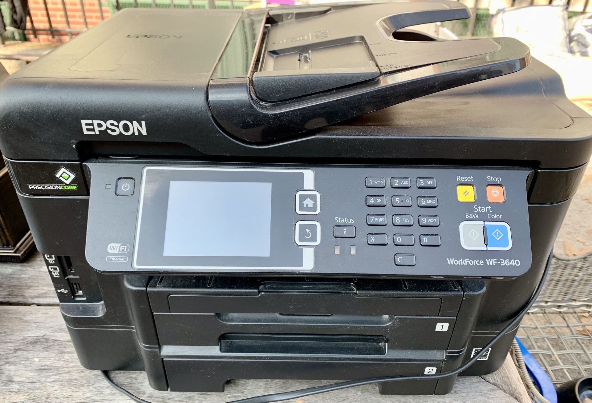 Epson Work Force WF-3640 All-IN-ONE Wireless Printer/Copier/Scanner/Fax