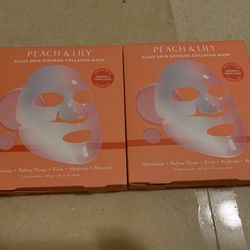 peach & lily Glass Skin ginseng collagen mask X14 Pcs Hydrate Nourish