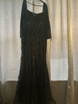 Women black sequined dress