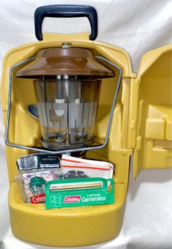 Vintage Coleman lantern with case brand new