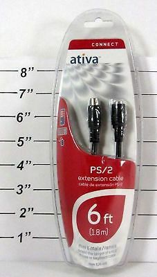Ativa 6-feet PS/2 Keyboard/Mouse Extension Cable