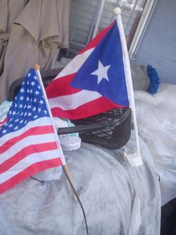 2 Flags 1 for car Window.  both for $8