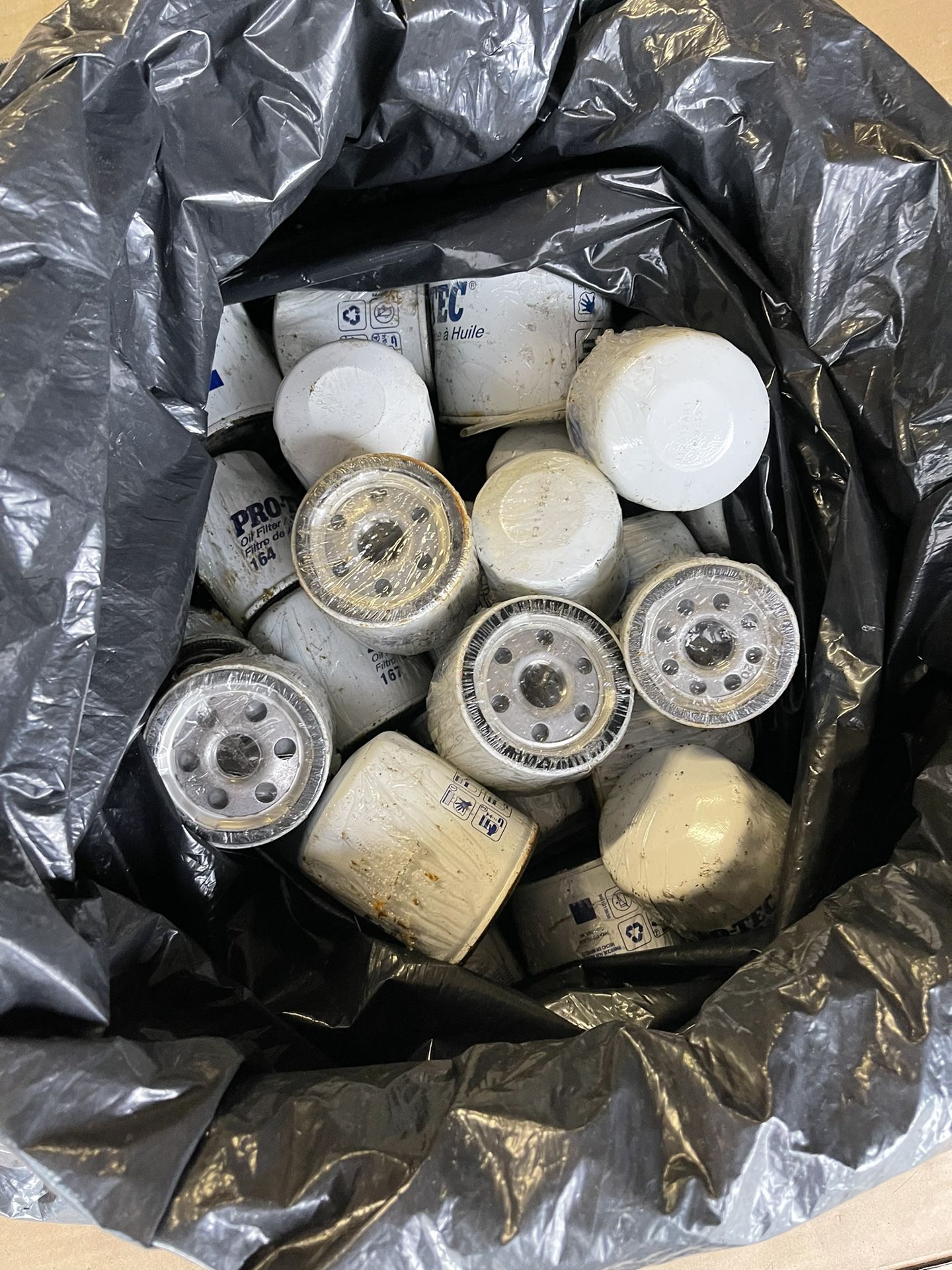 Bag Full Of New Sealed Oil Filters 