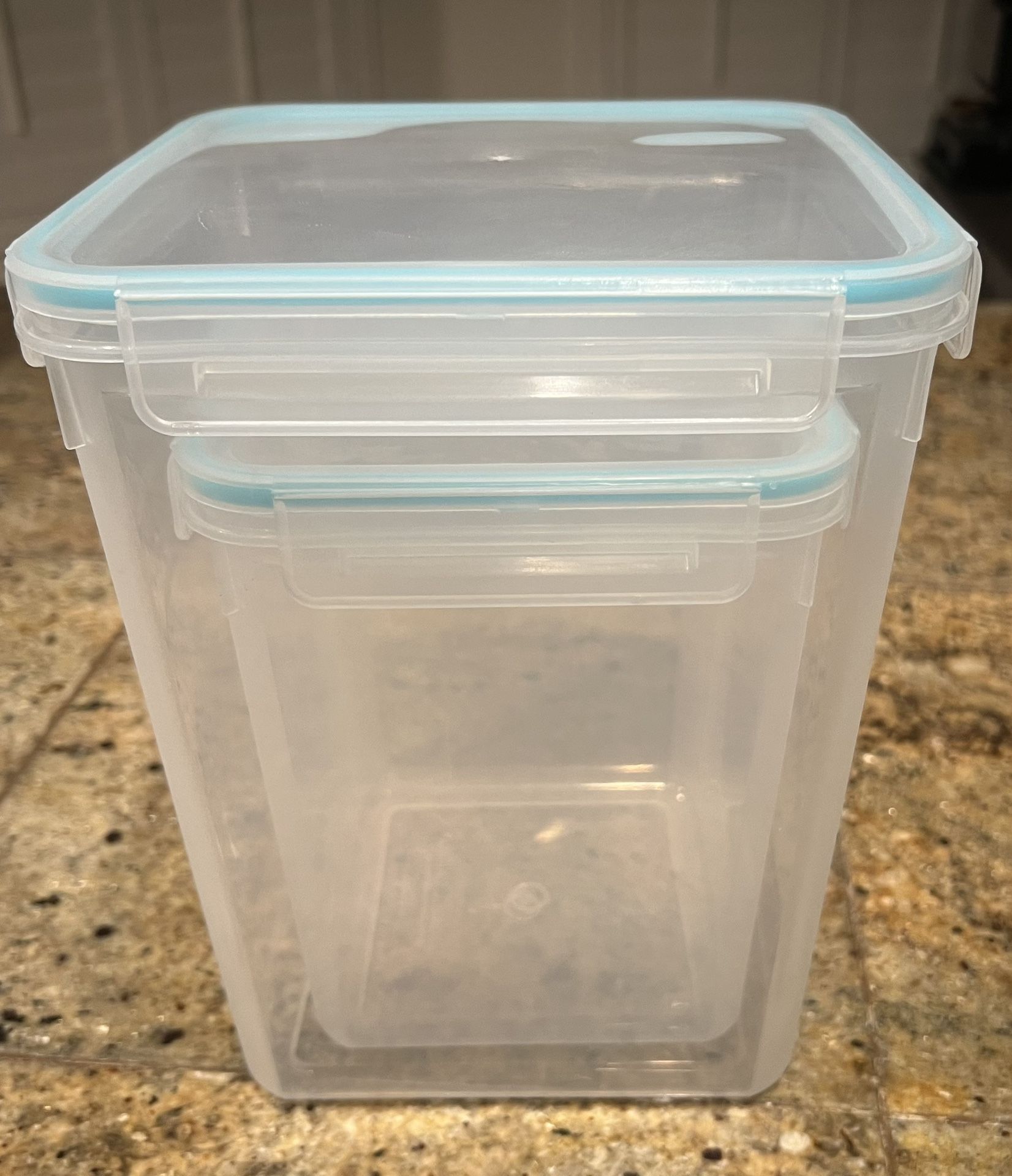 Two Plastic Storage Containers