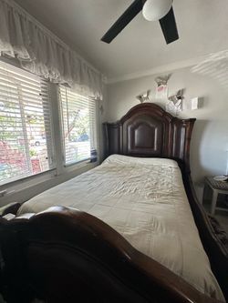 Wooden bed frame