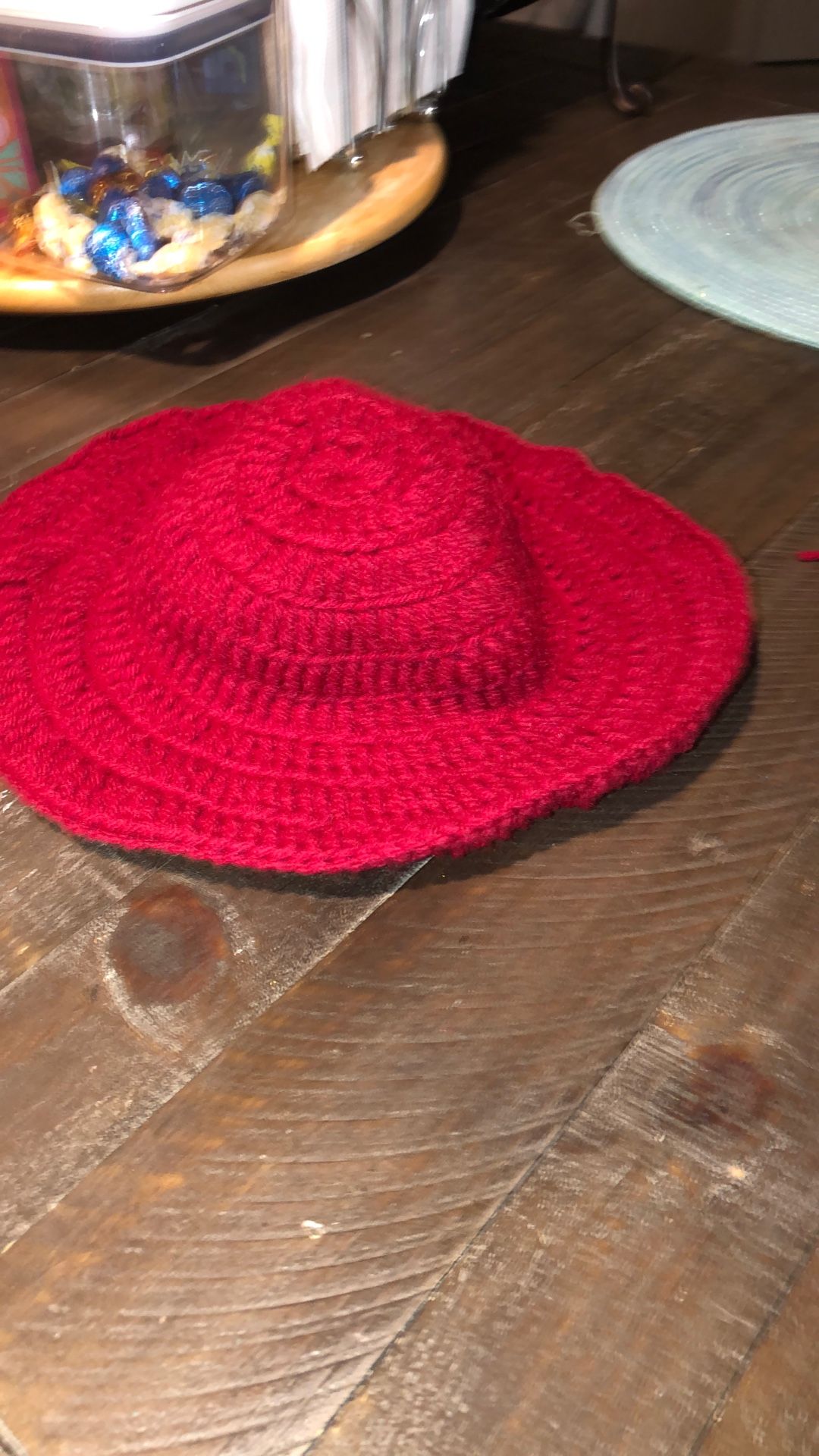 Red Crochet Children’s Hat