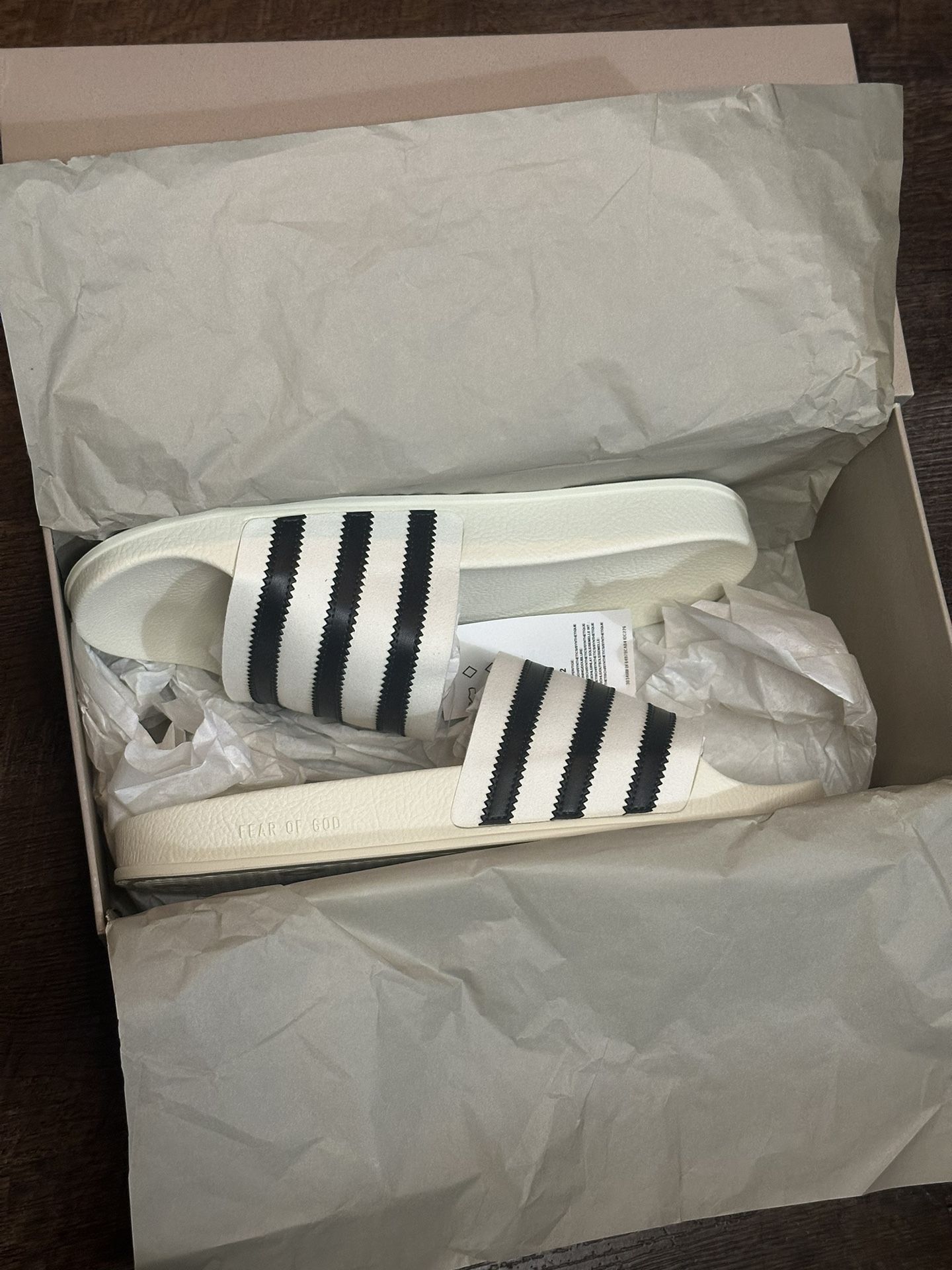 Fear Of God X Adidas Adilette Slide Size 9m