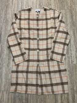 BRAND NEW Michael Stars womens stylish plaid peacoat (SIZE: SMALL)- $100