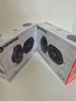 MEMPHIS 2 PAIRS 5×7 2 WAY 120 WATTS PEAK POWER PER PAIR CAR SPEAKER