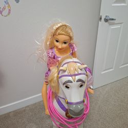 3 Ft Rapunzel And Horse 