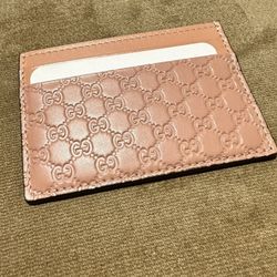 Gucci Microguccissima Card Case Pink