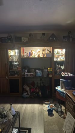 All maple wall unit