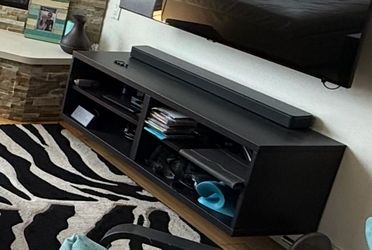TV Stand - Wood Black