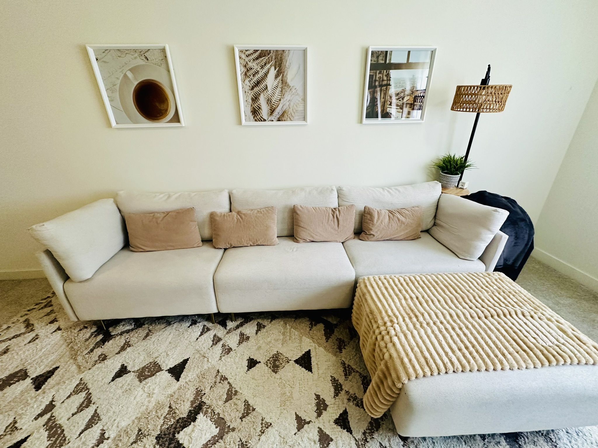 Sectional - Creme, Modular