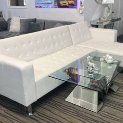 Sofá Seccional Cama Blanco