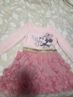 Minnie Mouse dress, size 2T(new without tags)/Vestido de Minnie Mouse para niña, talla 2 años