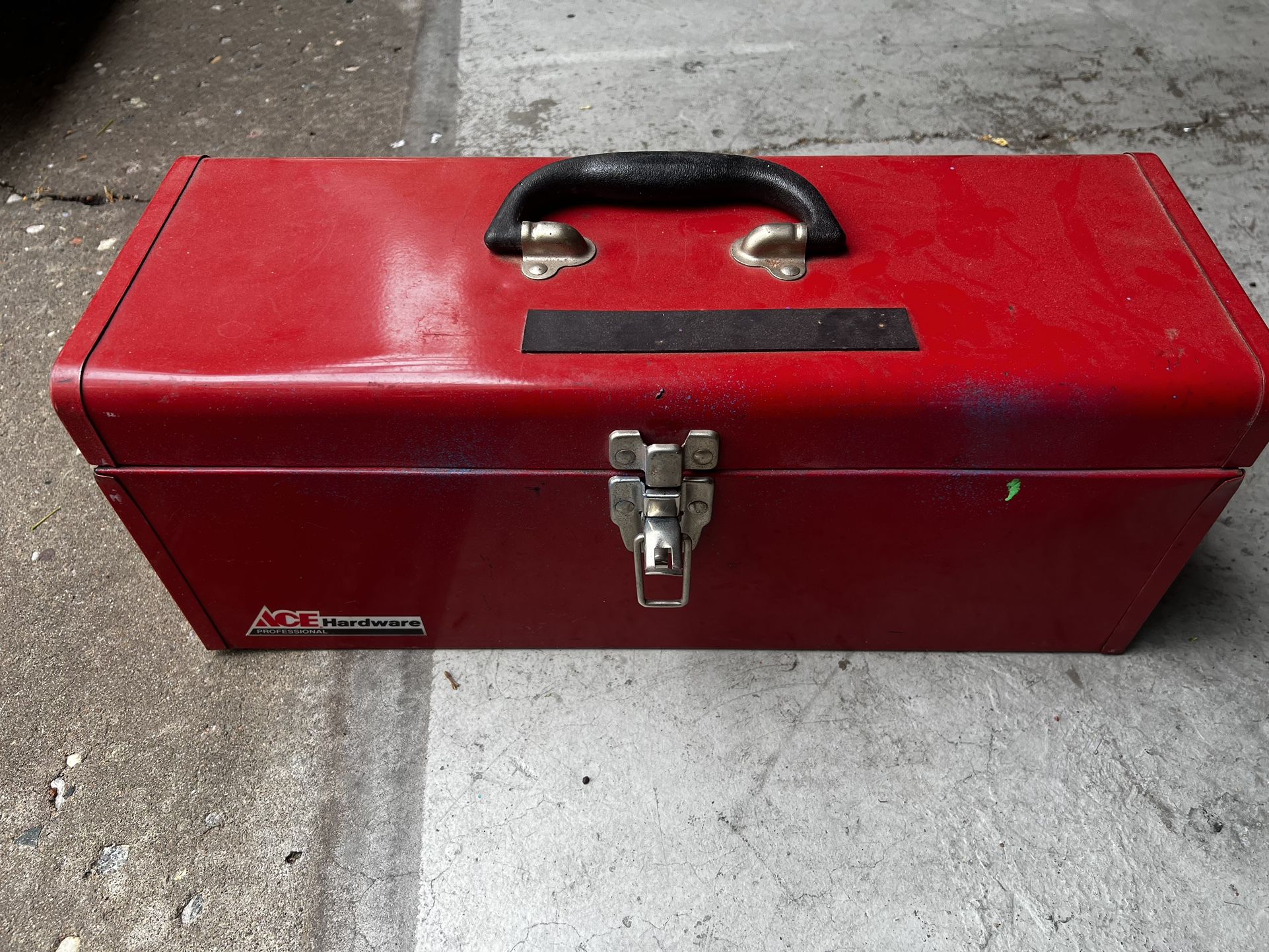 Ace Hardware Red Vintage Toolbox