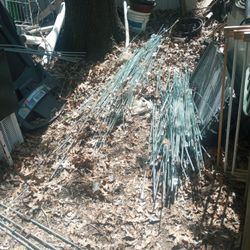 Unistrut Splices With Bolts And Lock Nuts. 1/4 and 3/8 All-thread With Hangers, Splices, Nuts, and Bolts