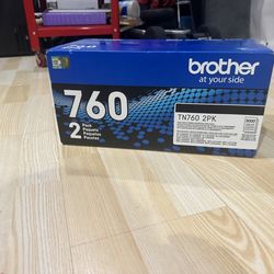 New Brother TN760 Toner 2-Pack – High Yield – Sealed