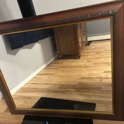Beautiful Wood Framed Mirror 