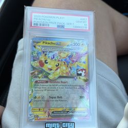 2025 Pokémon play! PIKACHU ex graded 10 #57