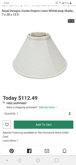 Large lamp shade ONLY
