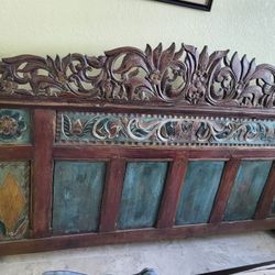 Antique Free Standing Head Board