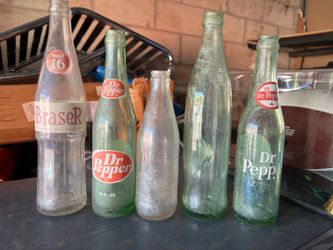 Vintage glass bottles