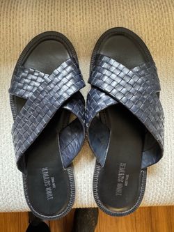 Todd Snyder Leather Woven Crisscross Sandals Sz 11.