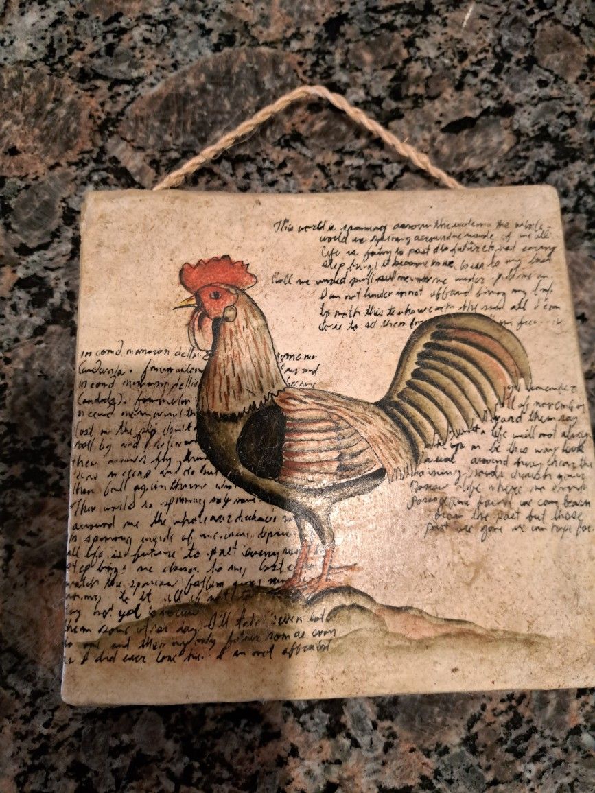 Ceramic Chicken plaques