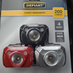 Three Pack LED Head Lights