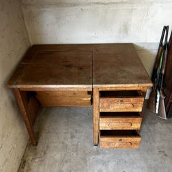 Typewriter Desk - Antique