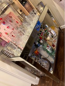 Glass table console
